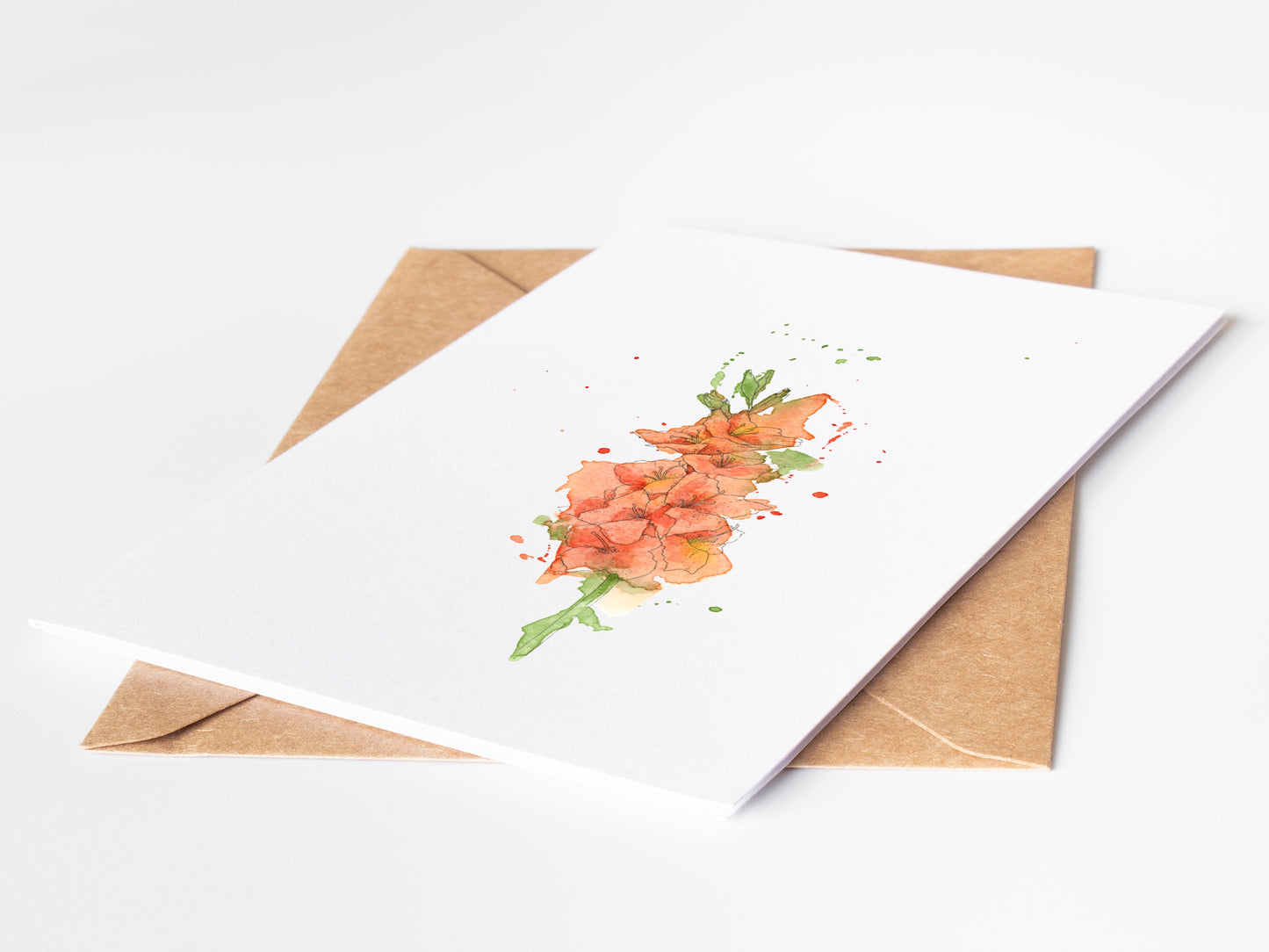 Gladiolus Greeting Card