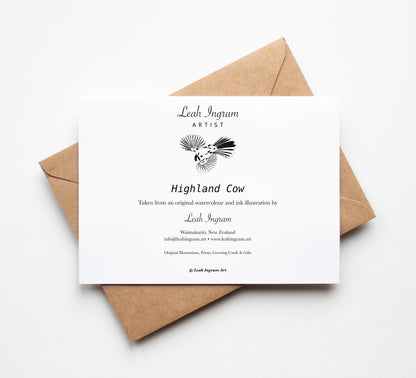 Highland Cow Greeting Card