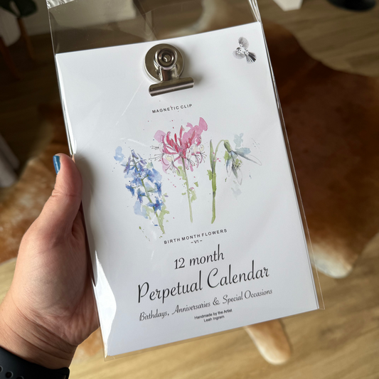 Perpetual Calendar Mini - V1 Birth Month Flowers