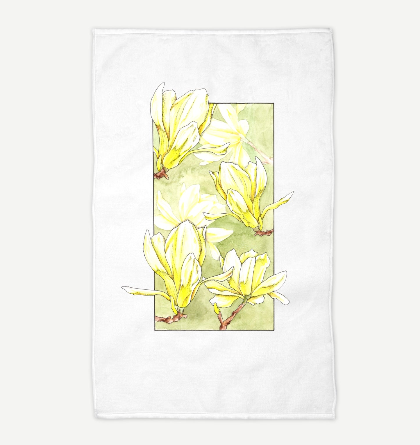 Magnolia Tea Towel