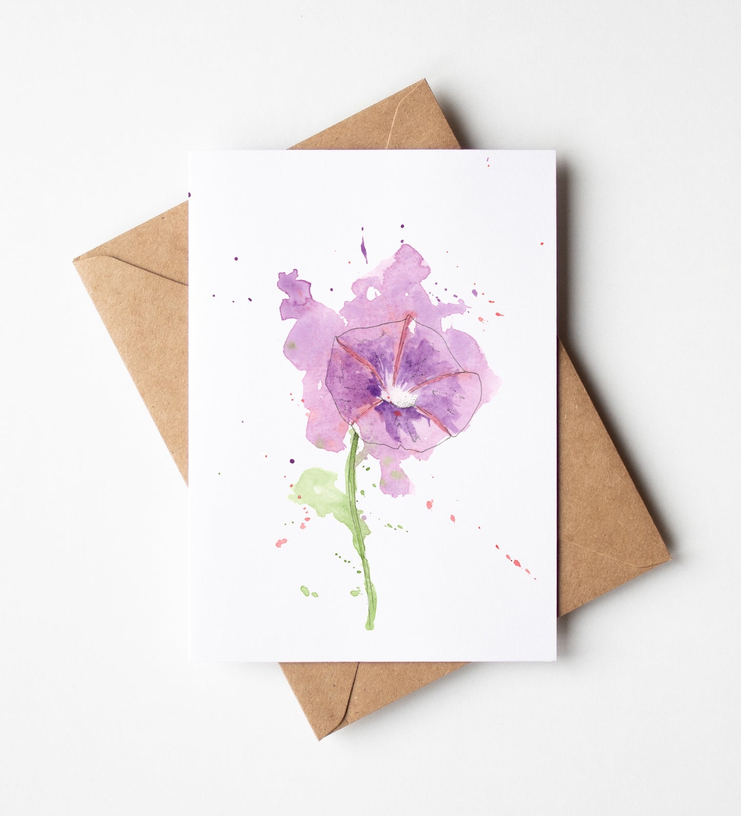 Morning Glory Greeting Card