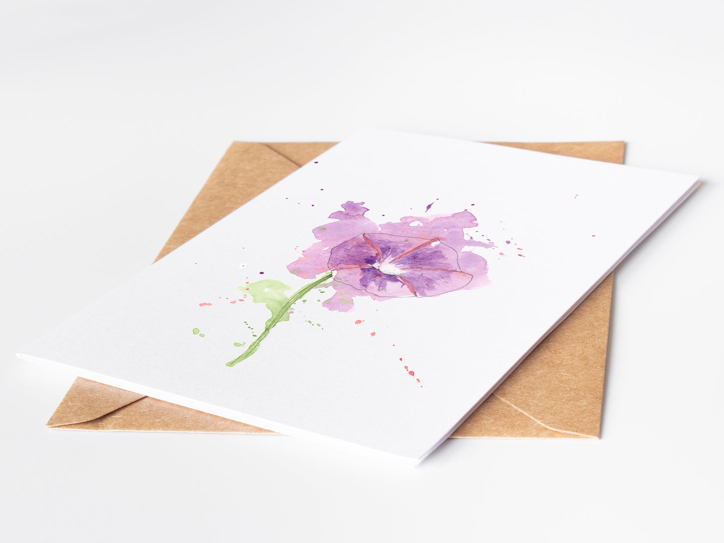 Morning Glory Greeting Card