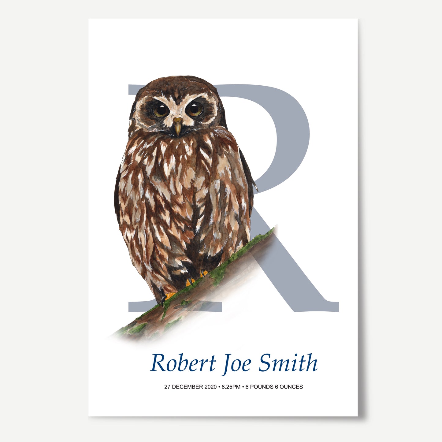 R Letter Custom Print