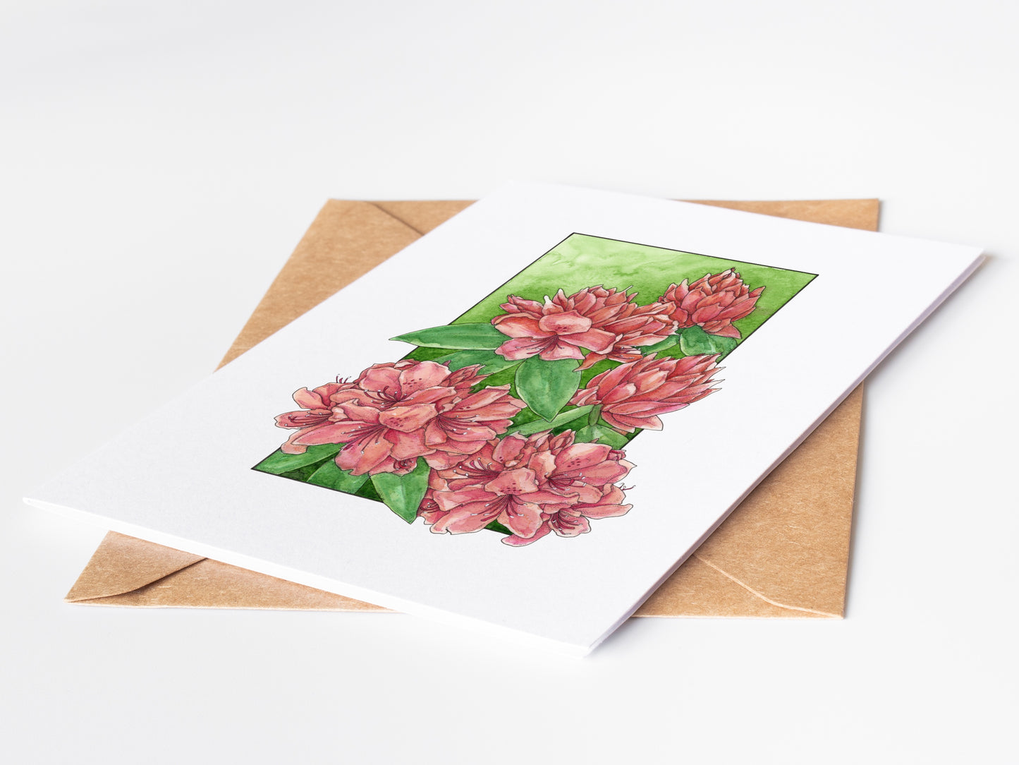 Rhododendron Greeting Card